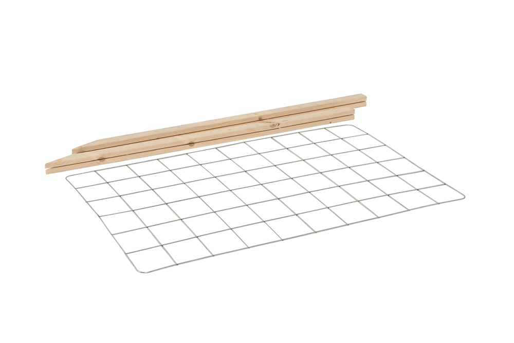 Rankgitter inkl. Holzpfosten für Hochbeet Rahmen