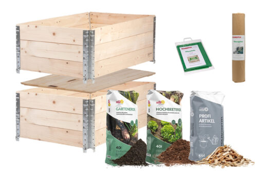 Hochbeet Set Faltrahmen "Erde" (Gross) inkl. Terre Suisse Erde